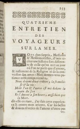 Quatrieme Entretiens Des Voyageurs Sur La Mer