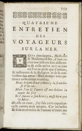Quatrieme Entretiens Des Voyageurs Sur La Mer