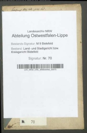 Brinkmann, Johann Friedrich, Heuerling, Leineweber, Weichbild Schildesche. Dieckwisch, Anna Catharina, Schildesche