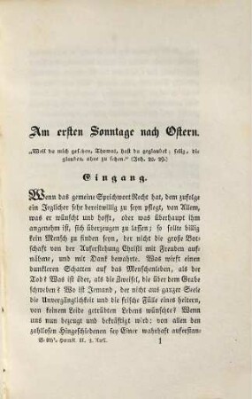 Homilienkranz für das katholische Kirchenjahr, 2