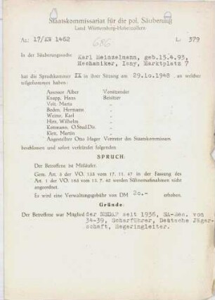Heinzelmann, Karl