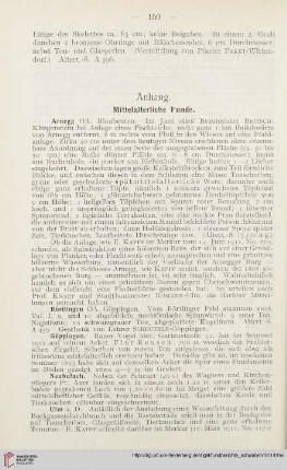 Anhang: Mittelalterliche Funde