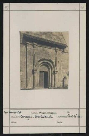Kirchenportal Standort: Owingen (Weilerkirche)