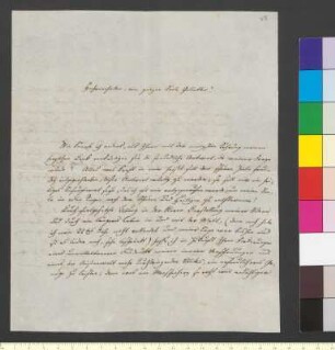 Brief von Hesse, Ludwig Eugen an Goethe, Johann Wolfgang von