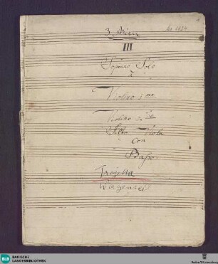 3 Arias - Don Mus.Ms. 1924 : S, strings