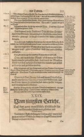 XXIX. Vom jüngsten Gericht.