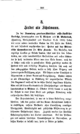 Herder als Schulmann