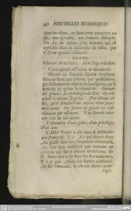 XXXVI. Obentir la victoire. Den Sieg erhalten
