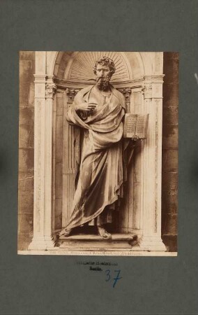 Or´ San Michele, Florenz Statue St. Matthäus: Ansicht