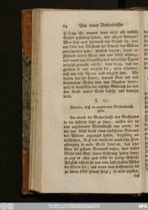 §. 33. Beweis, daß es angeborne Verderbnisse gebe.