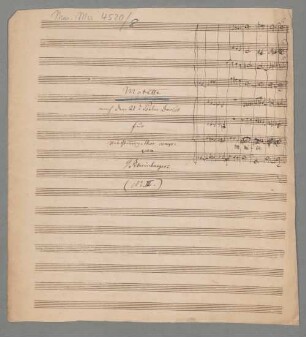 Motette nach dem 21. Psalm Davids op. 40 - BSB Mus.ms. 4520-8