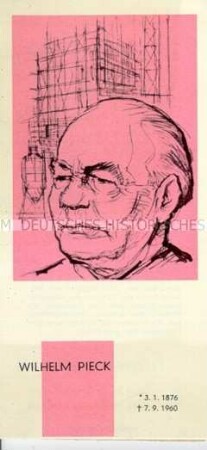 Materialsammlung für DDR-Schulen zu verschiedenen Persönlichkeiten der Arbeiterbewegung
