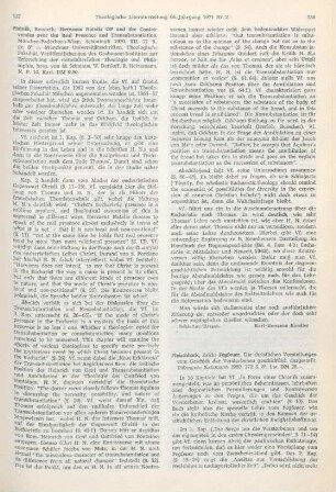 137-138 [Rezension] Plotnik, Kenneth, Hervaeus Natalis OP and the controversies over the real presence and transubstantiation