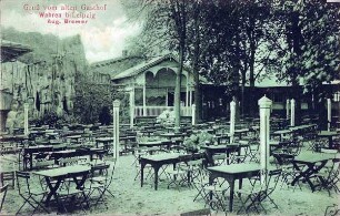 Gruß vom alten Gasthof, Wahren b/Leipzig, Aug. Bremer
