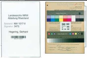 Entnazifizierung Gerhard Hegering , geb. 14.08.1904 (Kurbelwelleneinrichter)