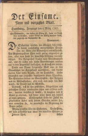 Neun und vierzigstes Blatt