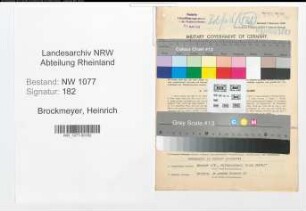 Entnazifizierung Heinrich Brockmeyer , geb. 24.11.1904 (Kriminalbeamter)