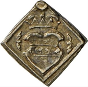 1 Kreuzer-Klippe, geprägt während der Belagerung Wiens durch die Türken, 1529