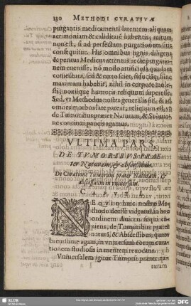Ultima Pars, De Tumoribus Praeter Naturam, & absceßibus