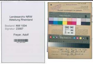 Entnazifizierung Adolf Freyer , geb. 09.02.1903 (Arbeiter)
