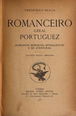 Romanceiro geral portuguez, 1