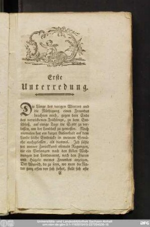 Erste Unterredung.
