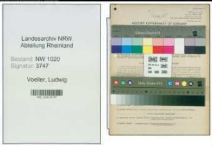 Entnazifizierung Ludwig Voeller , geb. 10.07.1887 ()