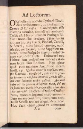 Ad Lectorem.