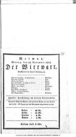 Der Wirrwarr