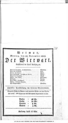 Der Wirrwarr