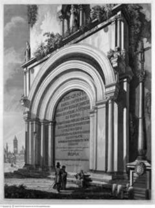 Scenografia degli interni delle più belle chiese e basiliche antiche di Roma, Controfrontespizio: Sant'Antonio Abate, Portal