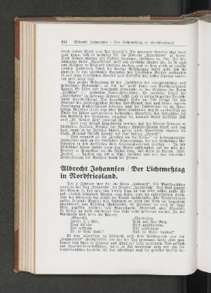 Der Lichtmeßtag in Nordfriesland.