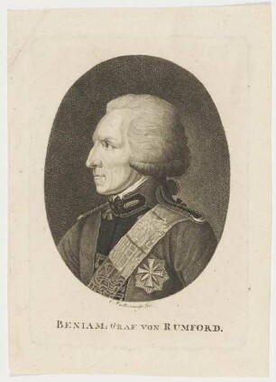 Bildnis des Beniam. Graf von Rumford