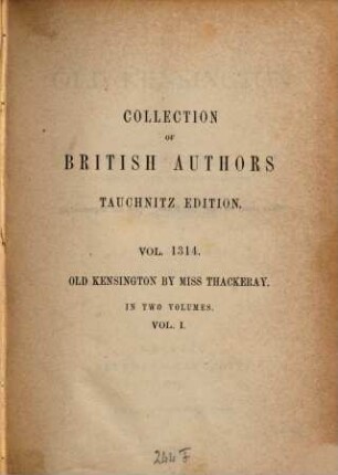 Old Kensington, 1
