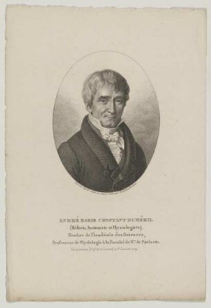 Bildnis des André Marie Constant Duméril