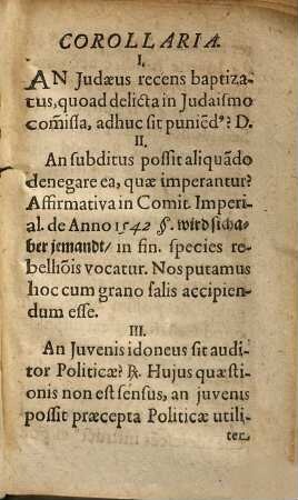 Disputatio Politica De Senatoribus