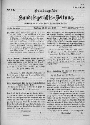 No. 44. 30. Oktober 1869
