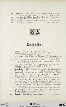 Kostümbilder (Nr. 3388-3420)