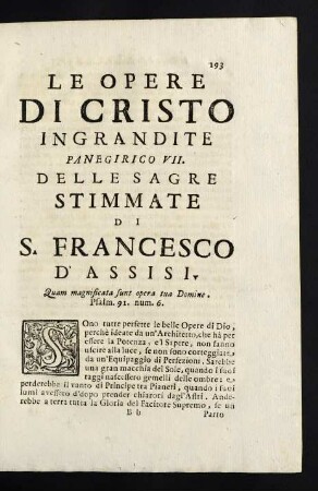 193-204, Sono tutte perfette le belle Opere di Dio, ...