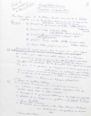 Linguistique romane: tradition et perspectives : Notizen