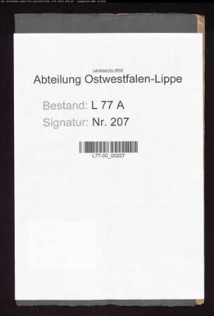 Kontributionserhebung in den Bauerschaften Dehlentrup und Klüt