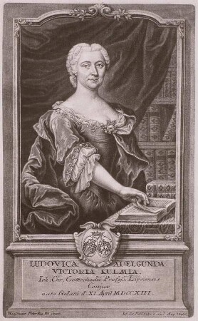 Bildnis Ludovica Adelgunda Victoria Gottsched, geb. Kulmus