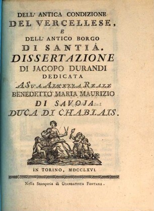 Dell'Antica Condizione del Vercellese