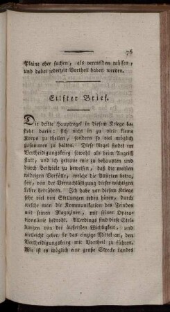Eilfter Brief.- Fünfzehnter Brief.