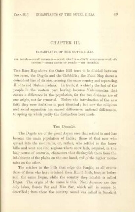 Chapter III. Inhabitants of the outer hills