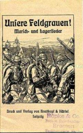 Liederbuch mit Kriegsliedern