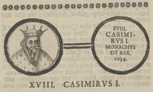 Bildnis von Casimirvs I., König von Polen