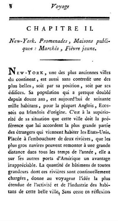 New-York. Promenades , maisons publiques : marchés ; fièvre jaune.