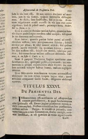 333-337, Titulus XXXVI