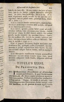 333-337, Titulus XXXVI